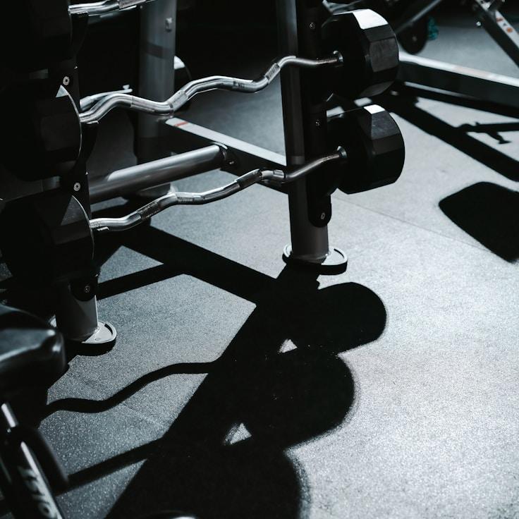 Modern gym equipment in a refined fitness space